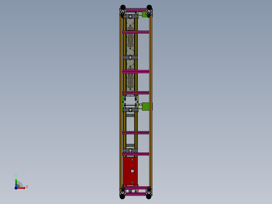 插头组装流水线sw18可编辑前视图
