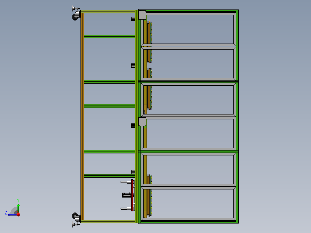 插头组装流水线sw18可编辑右视图