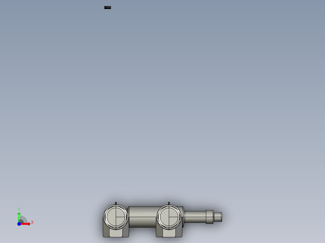 AUTOCAD 定压溢流阀设计前视图