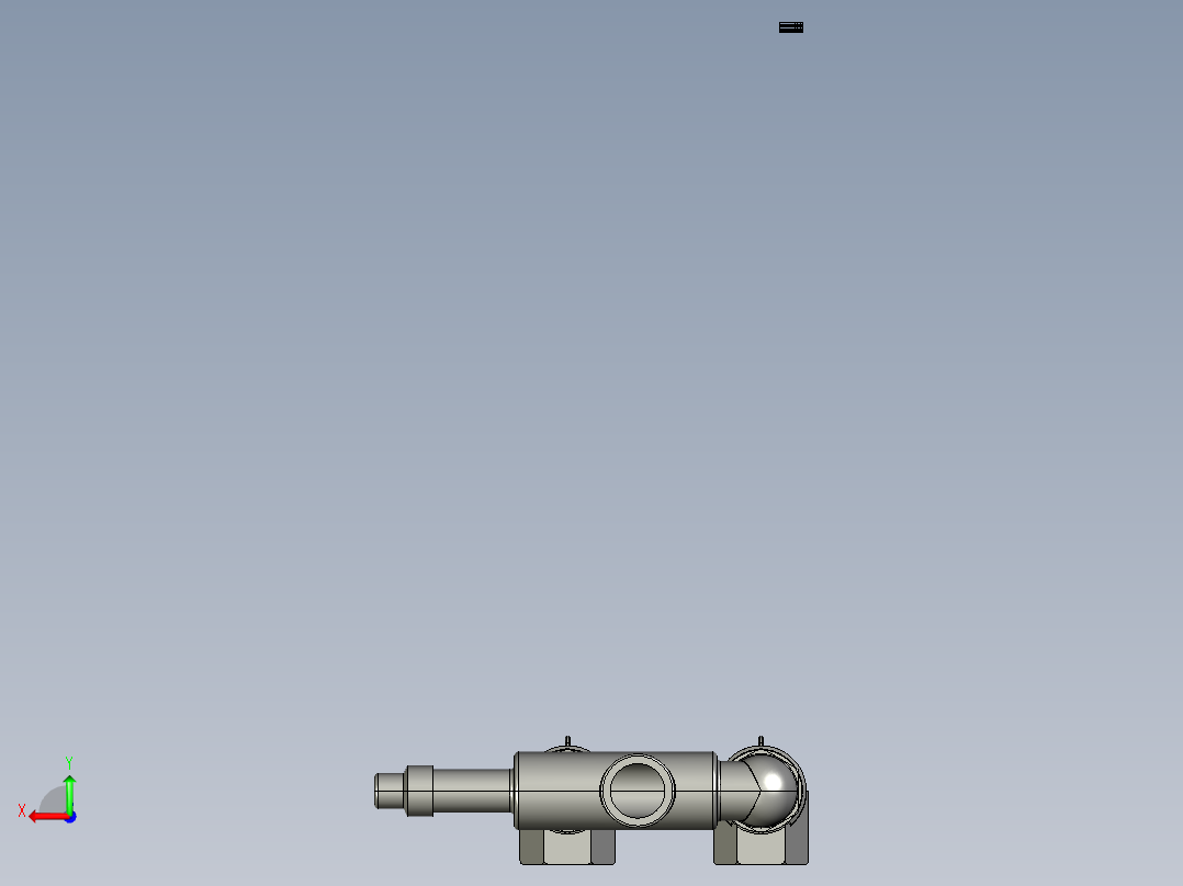 AUTOCAD 定压溢流阀设计后视图