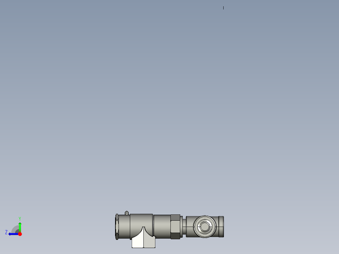AUTOCAD 定压溢流阀设计右视图