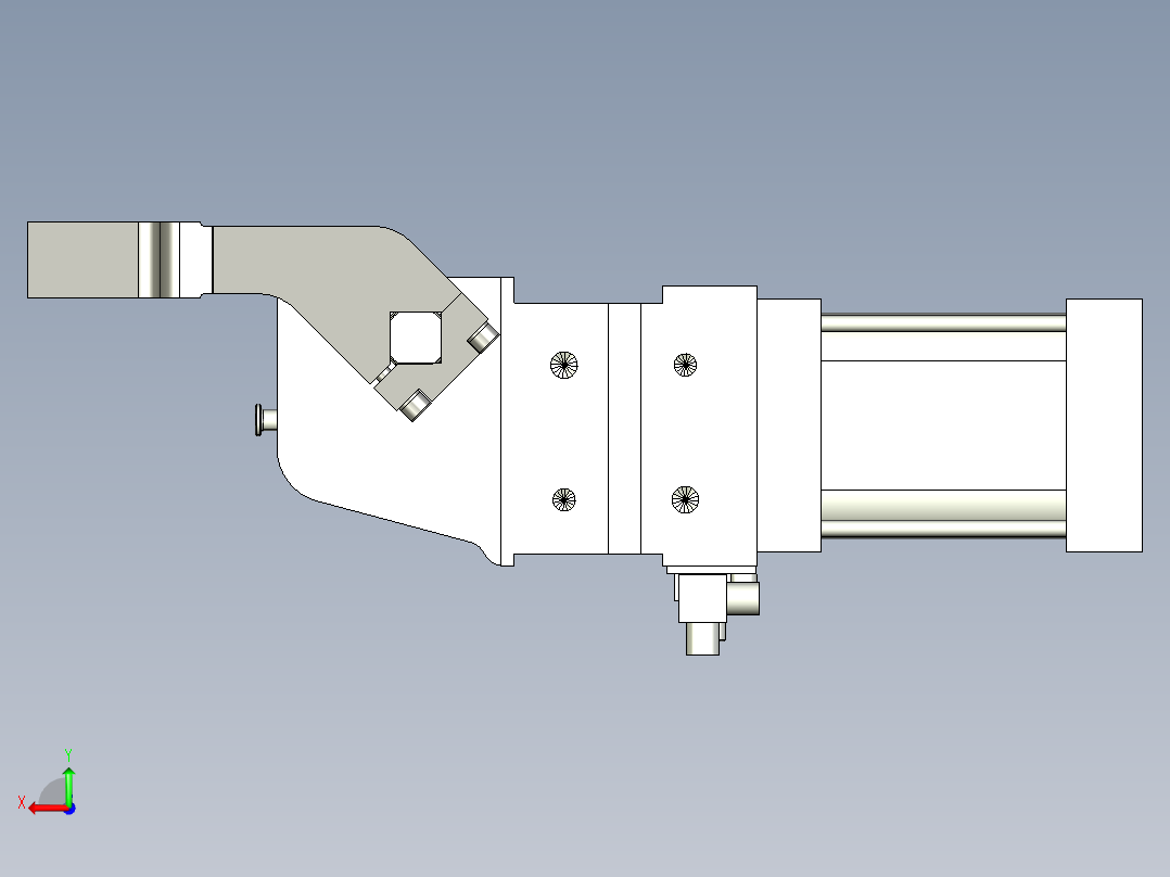 德克斯TUNKERS气缸数模V2_50_1_A10_T12_135_GRAD_TUENKERS后视图