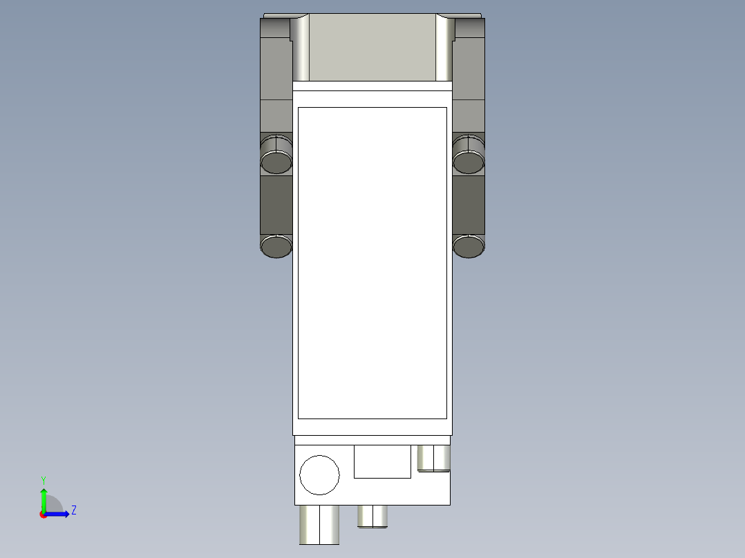 德克斯TUNKERS气缸数模V2_50_1_A10_T12_135_GRAD_TUENKERS左视图