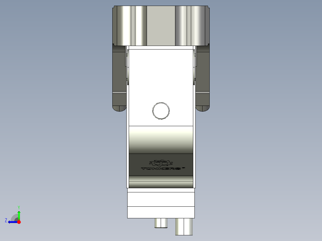 德克斯TUNKERS气缸数模V2_50_1_A10_T12_135_GRAD_TUENKERS右视图