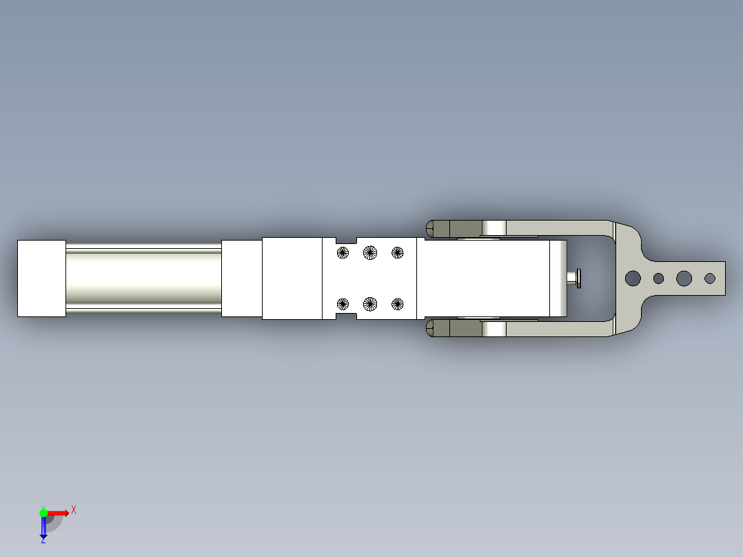 德克斯TUNKERS气缸数模V2_50_1_A10_T12_135_GRAD_TUENKERS俯视图