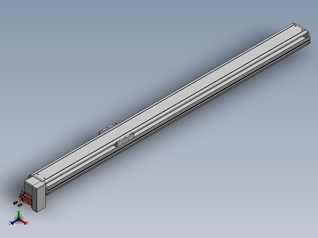 精密模组MT170-L125-2100-RD-M75-C4正等轴测图