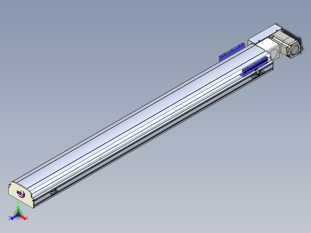 同步带滑台-半封闭B17H-L50-S1350-L-P75-D3