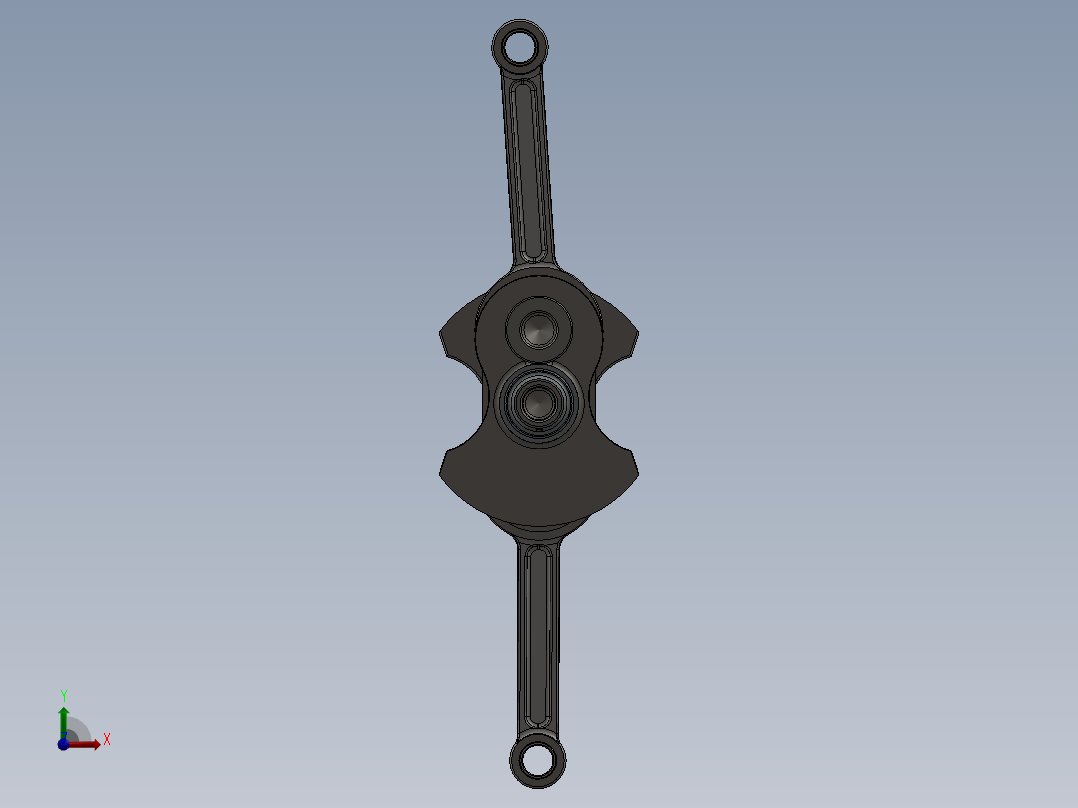 曲轴组件-俄罗斯M72摩托车和边车前视图