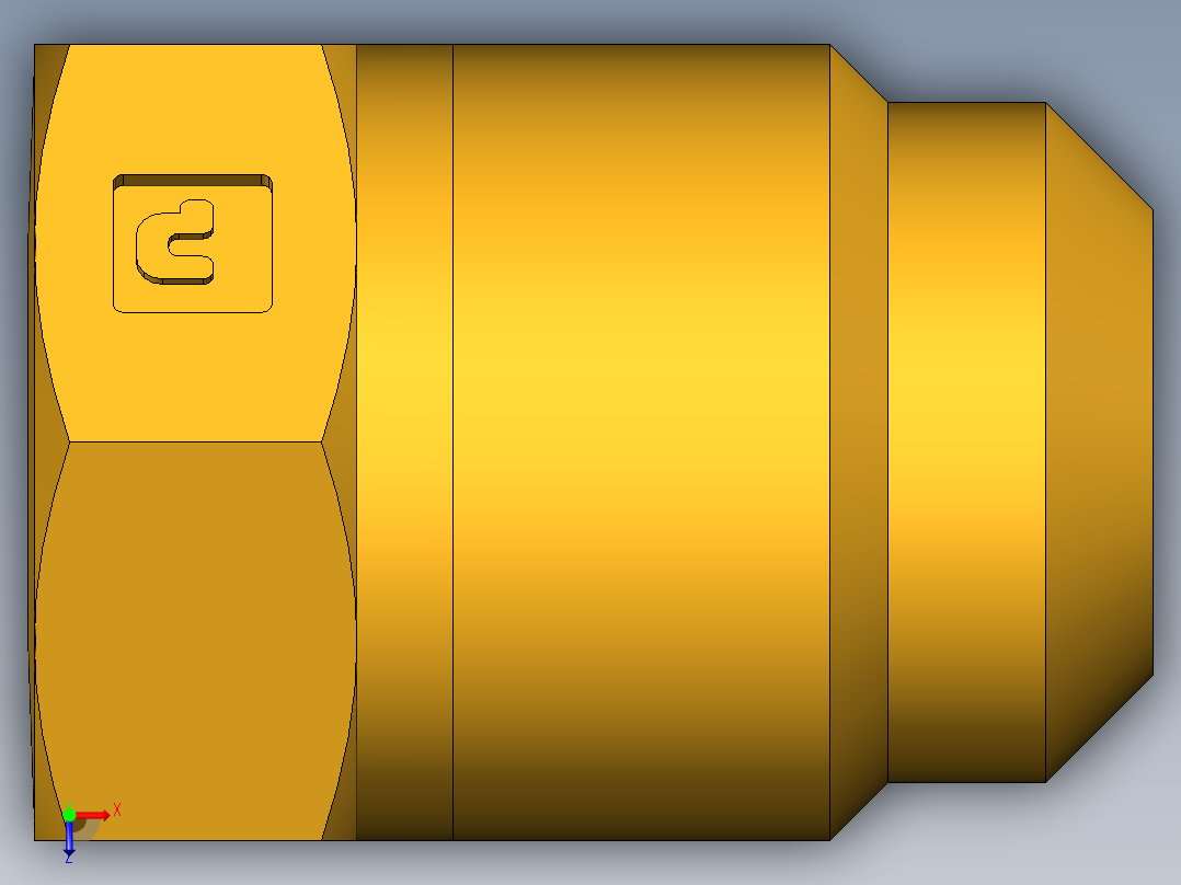 扩口式工业通用硬管接头Flared Seal Plug 639F-8俯视图