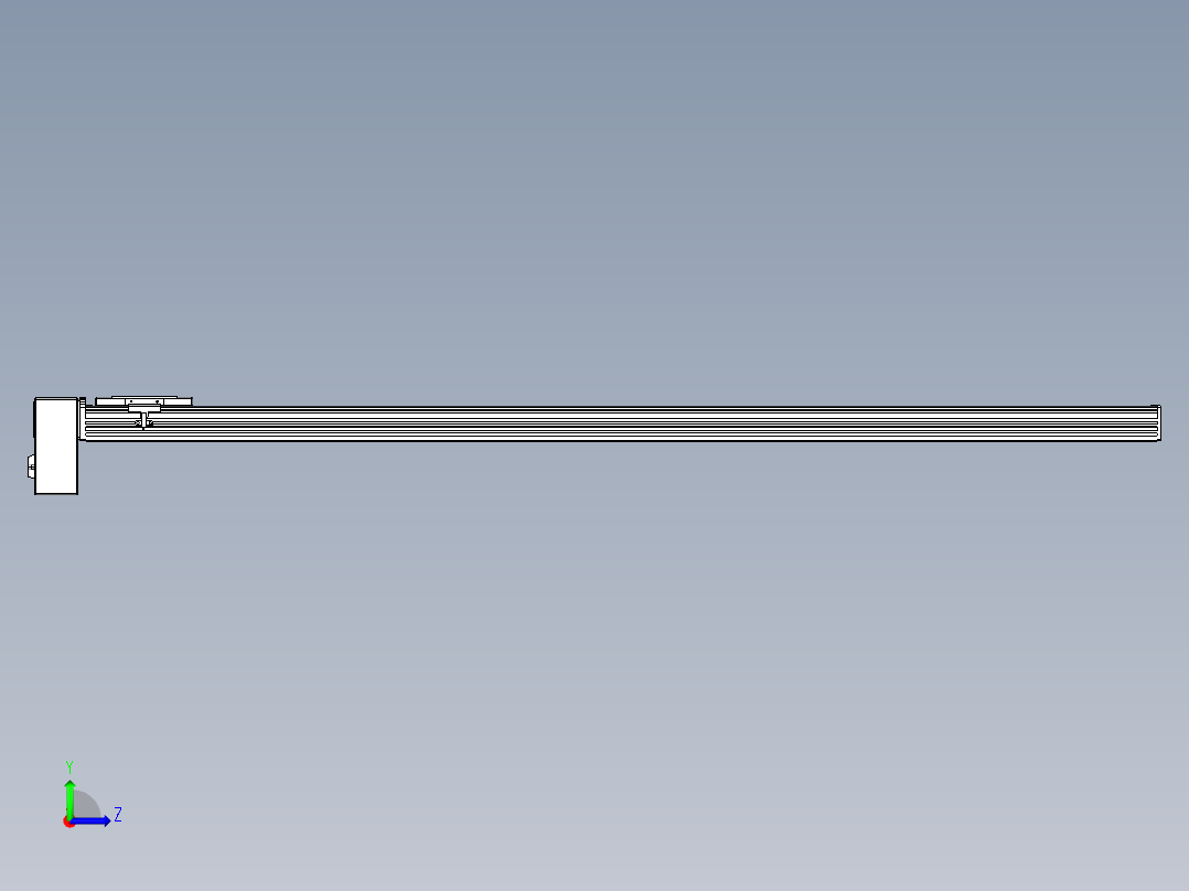 同步带全封闭直线模组TPA-HCB-110D-90-L1450-RP-C-P40-N3左视图