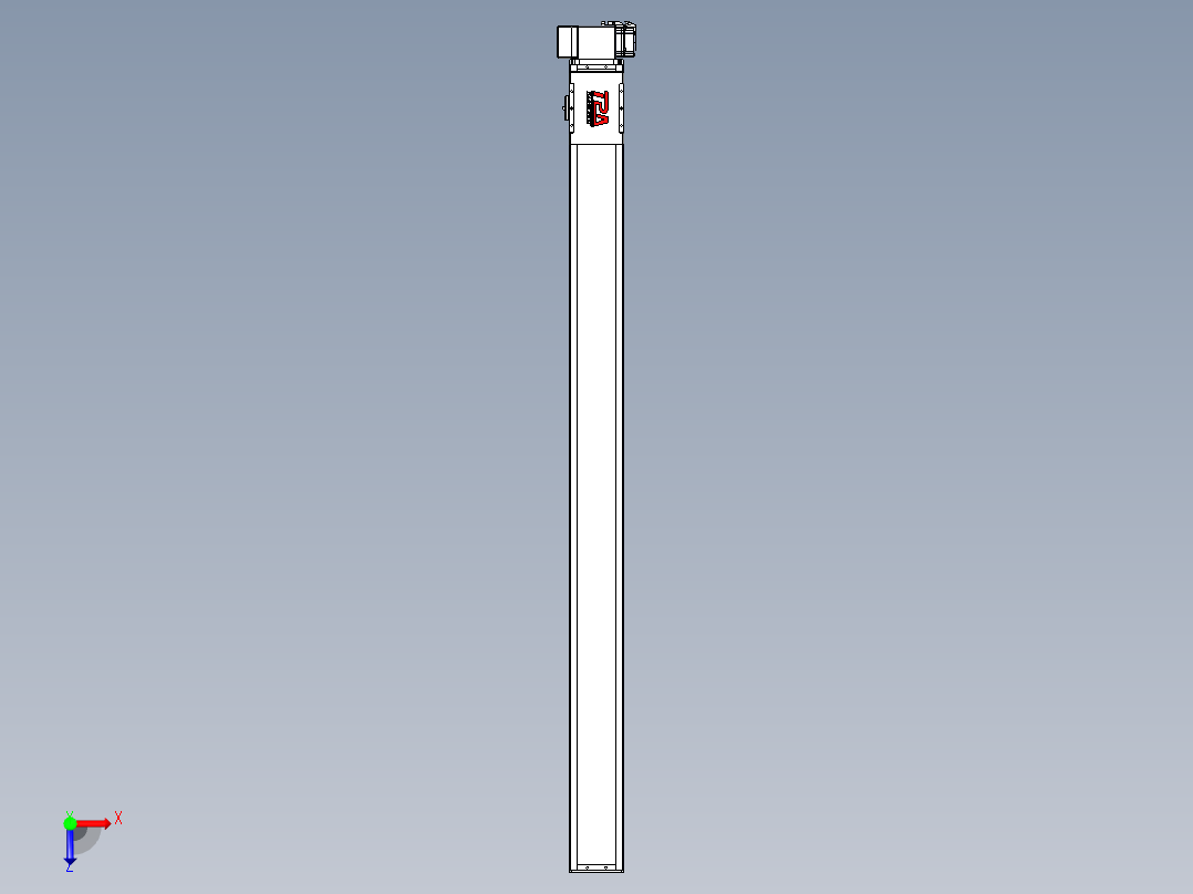 同步带全封闭直线模组TPA-HCB-110D-90-L1450-RP-C-P40-N3俯视图