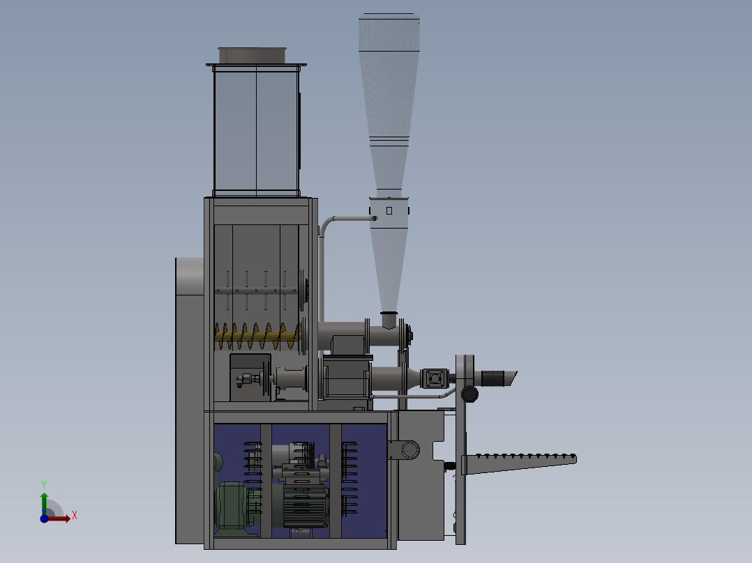 粉剂定量包装机前视图