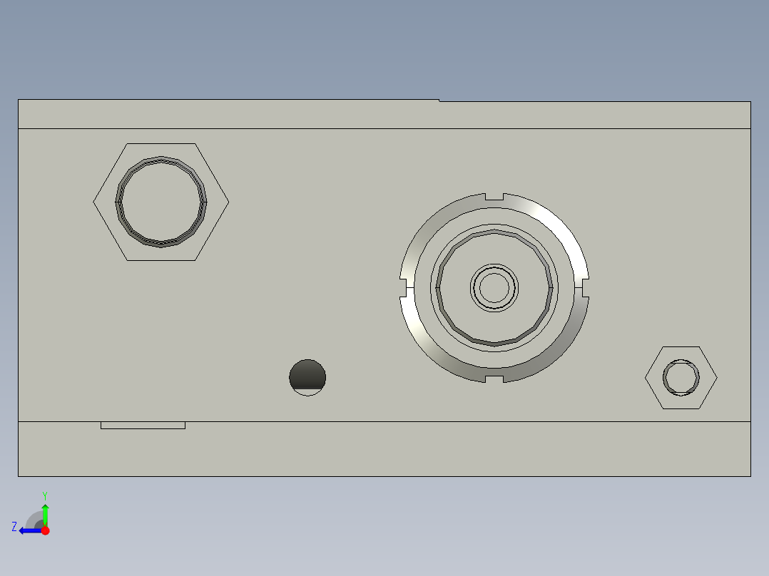 SLIDE 无杆气缸-PSL右视图