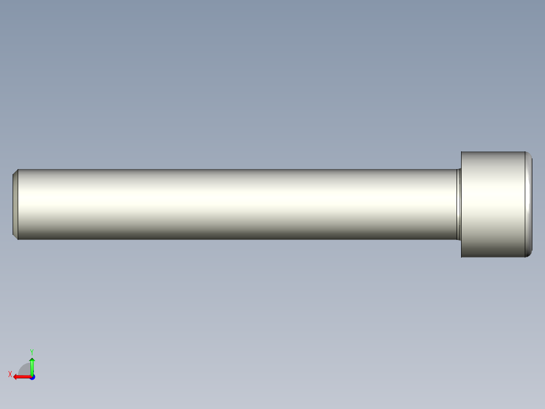 螺钉-DIN_912-M22x140.stp后视图