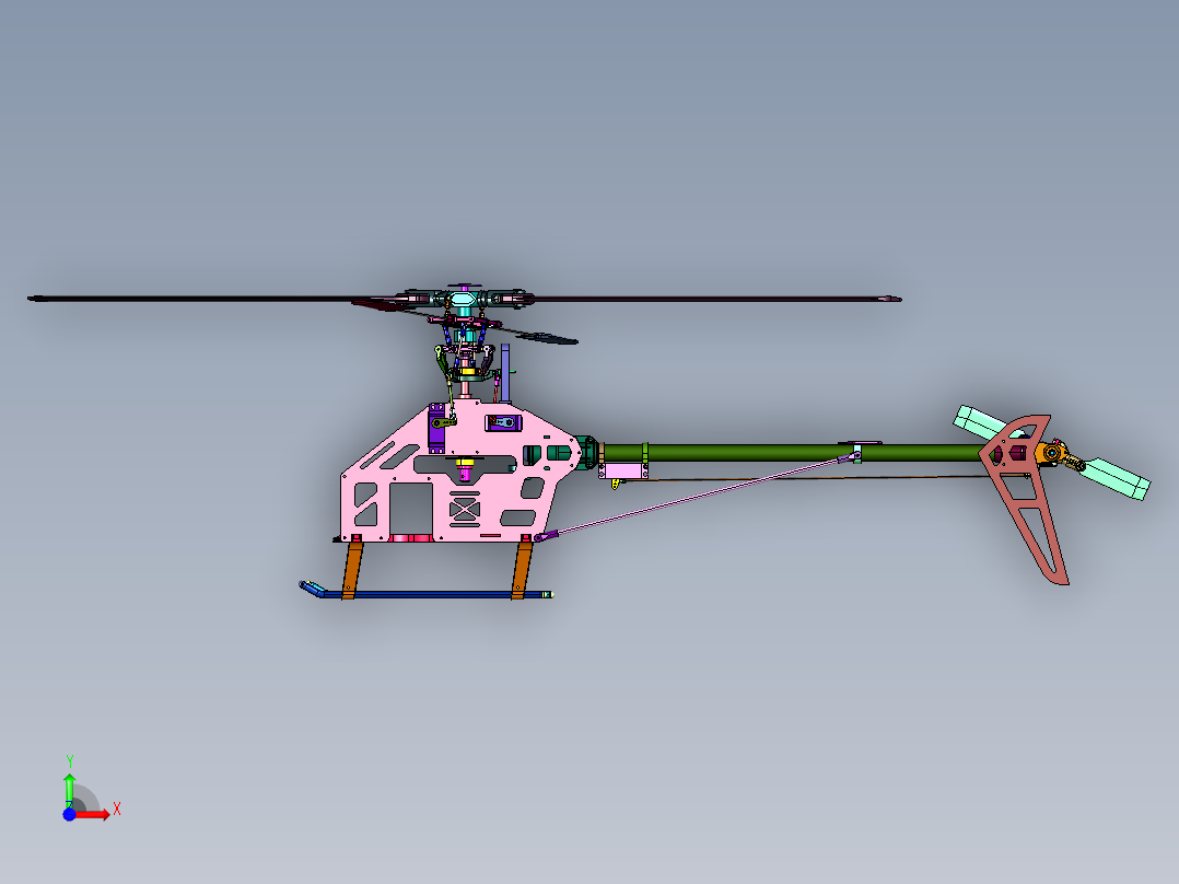 智能感应悬浮玩具飞机遥控直升机前视图