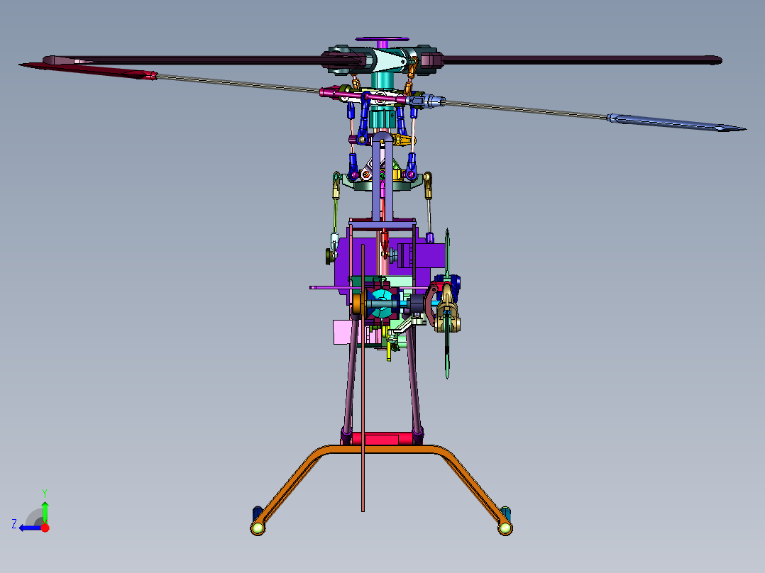 智能感应悬浮玩具飞机遥控直升机右视图