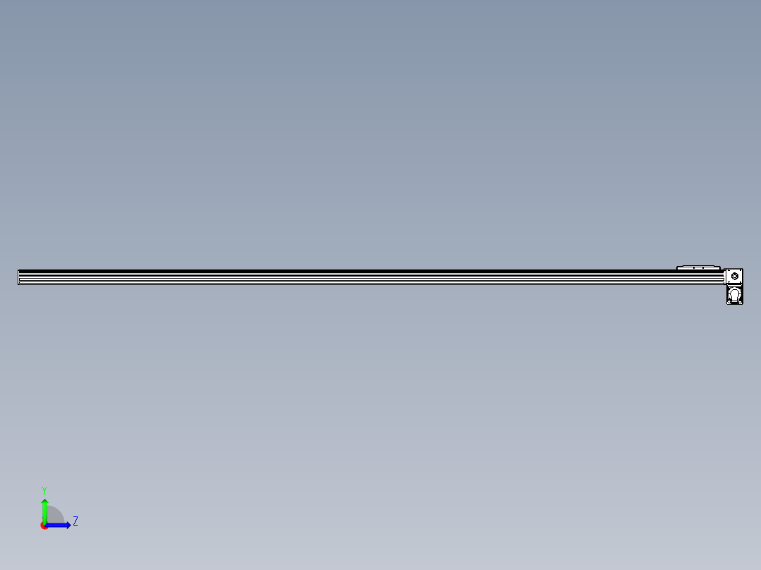 同步带全封闭直线模组TPA-HCB-14D-120-L2700-RP-C-P40-N3左视图