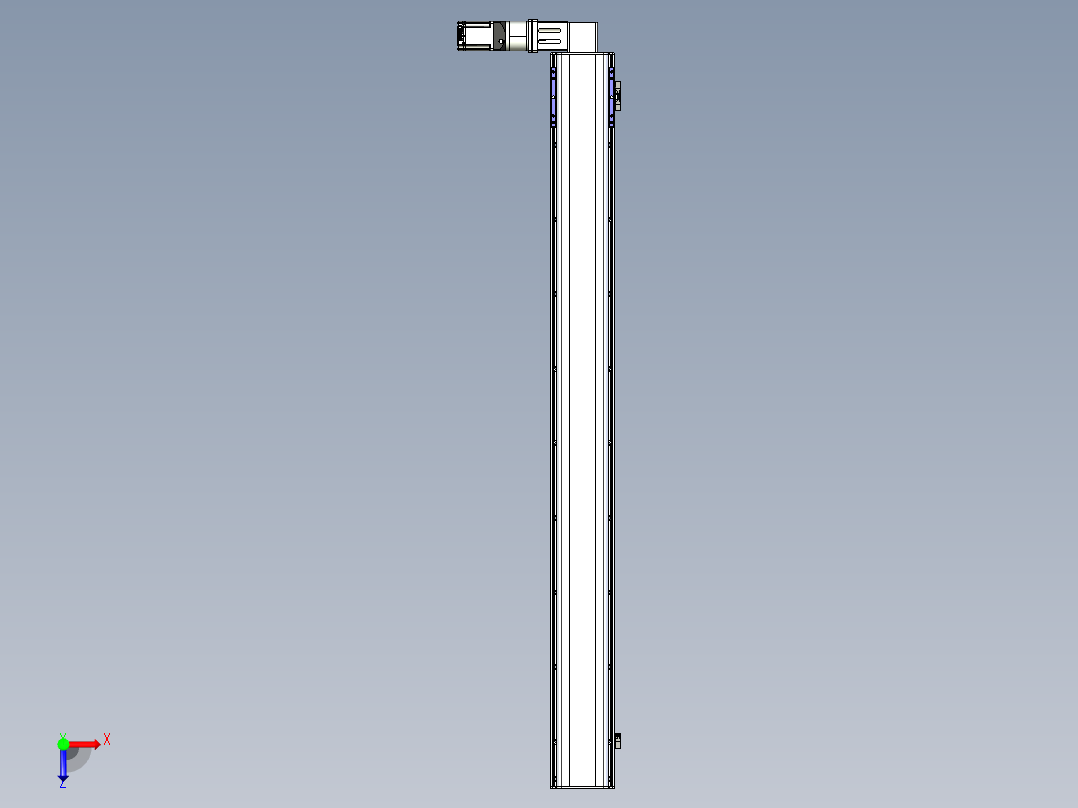 同步带滑台-半封闭B17-L100-S1700-L-P75-D3-N3俯视图
