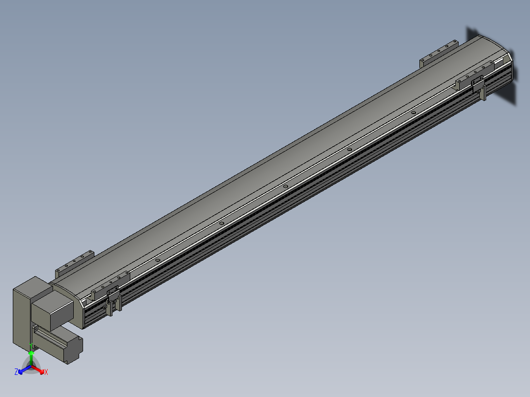 直线模组WG-LHB12-S1100-LD设计图纸