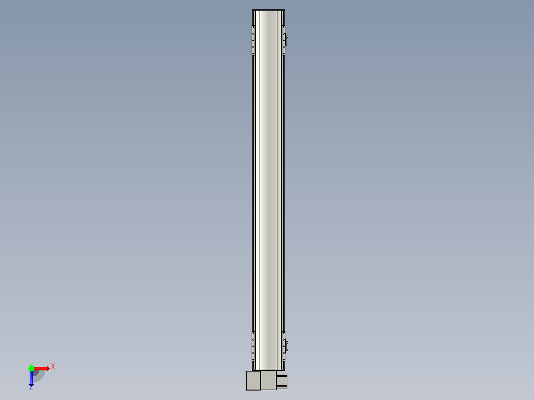 直线模组WG-LHB12-S1100-LD设计图纸俯视图