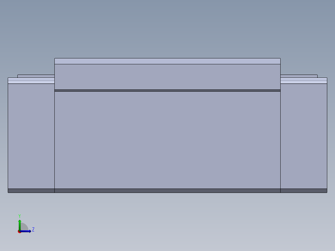 上银直线滑轨-HGH25CA 滑块左视图