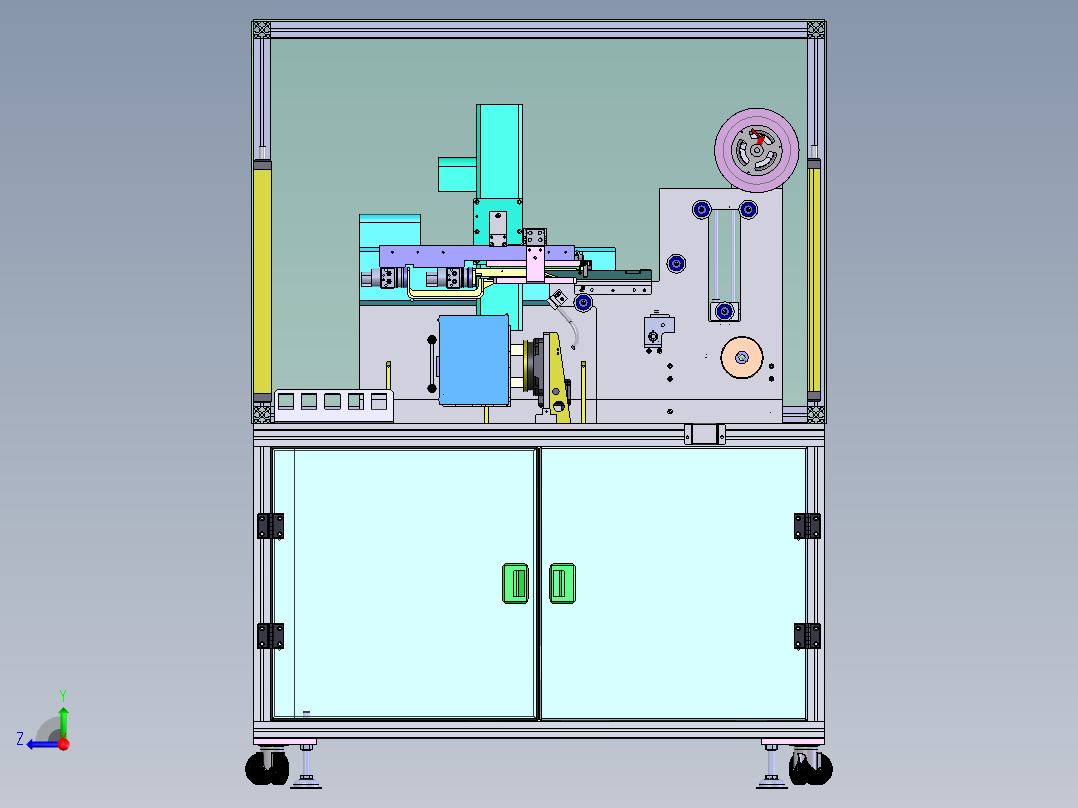 四面贴胶带sw18可编辑右视图