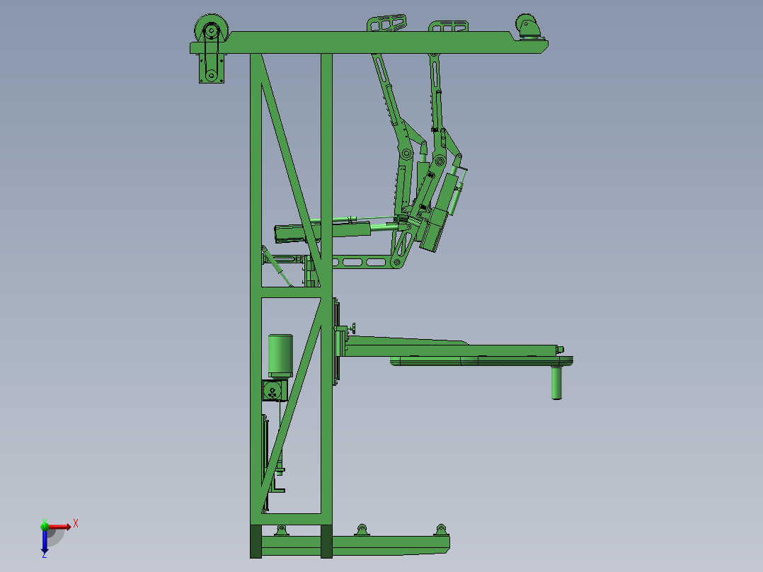 康复机器人sw18俯视图