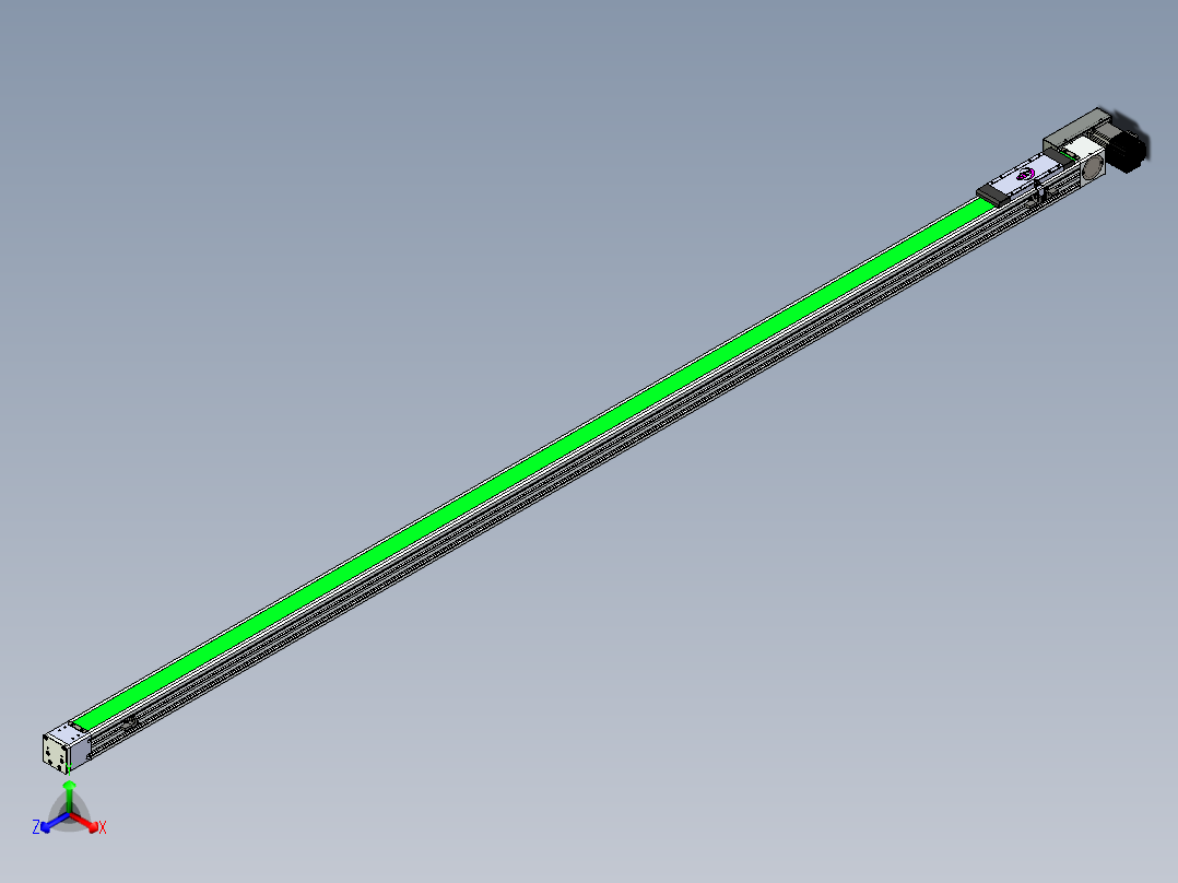 同步带滑台-欧规BC6H-L60-S2500-L-ZP40-D3正等轴测图