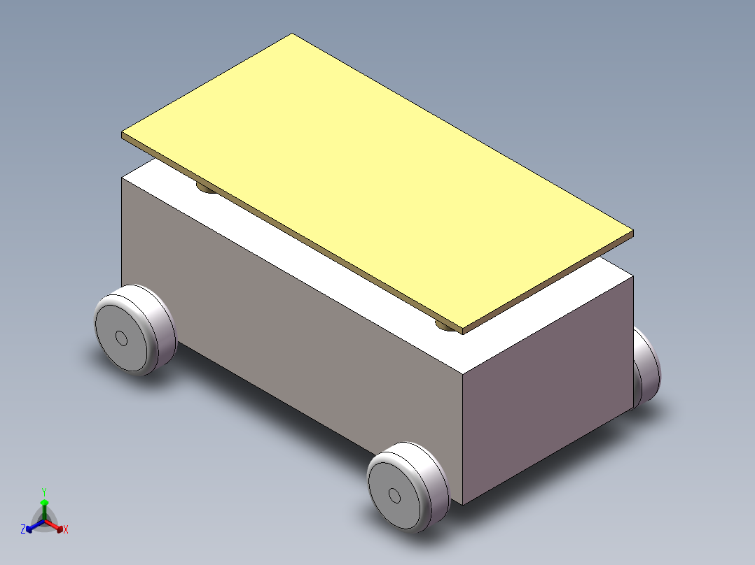 小车正等轴测图