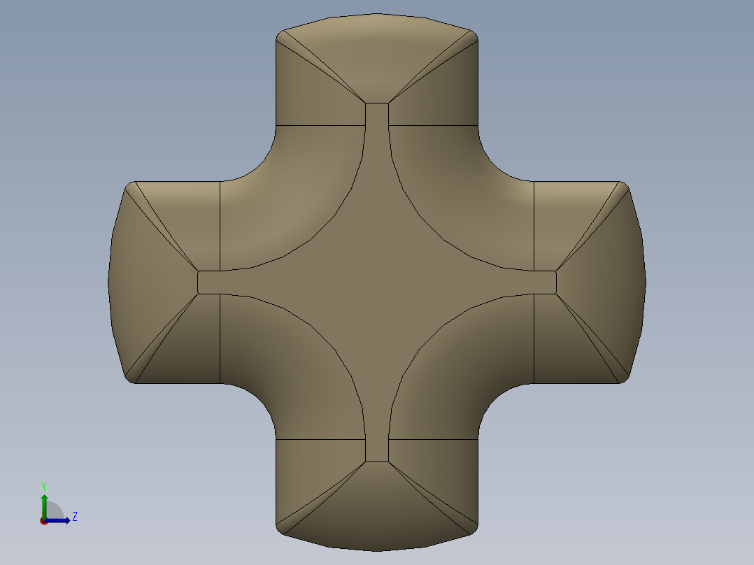 乐高机械组车桥-3706 Tan Technic Axle 6左视图