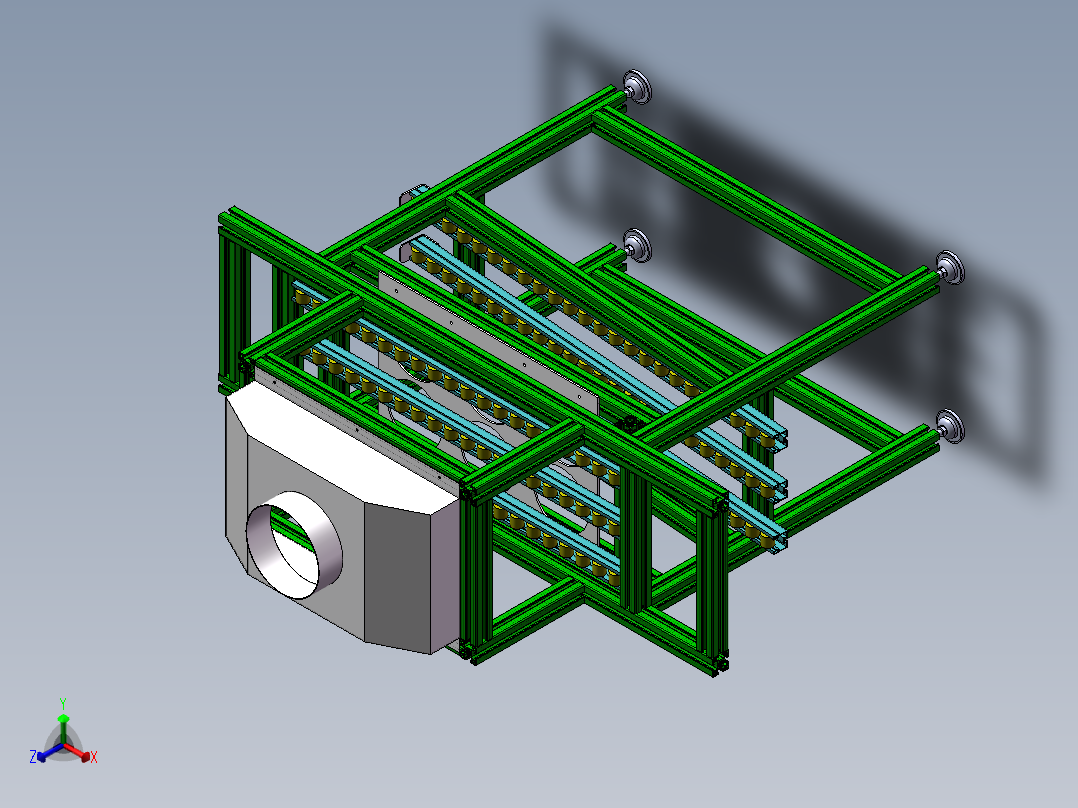 输送线正等轴测图
