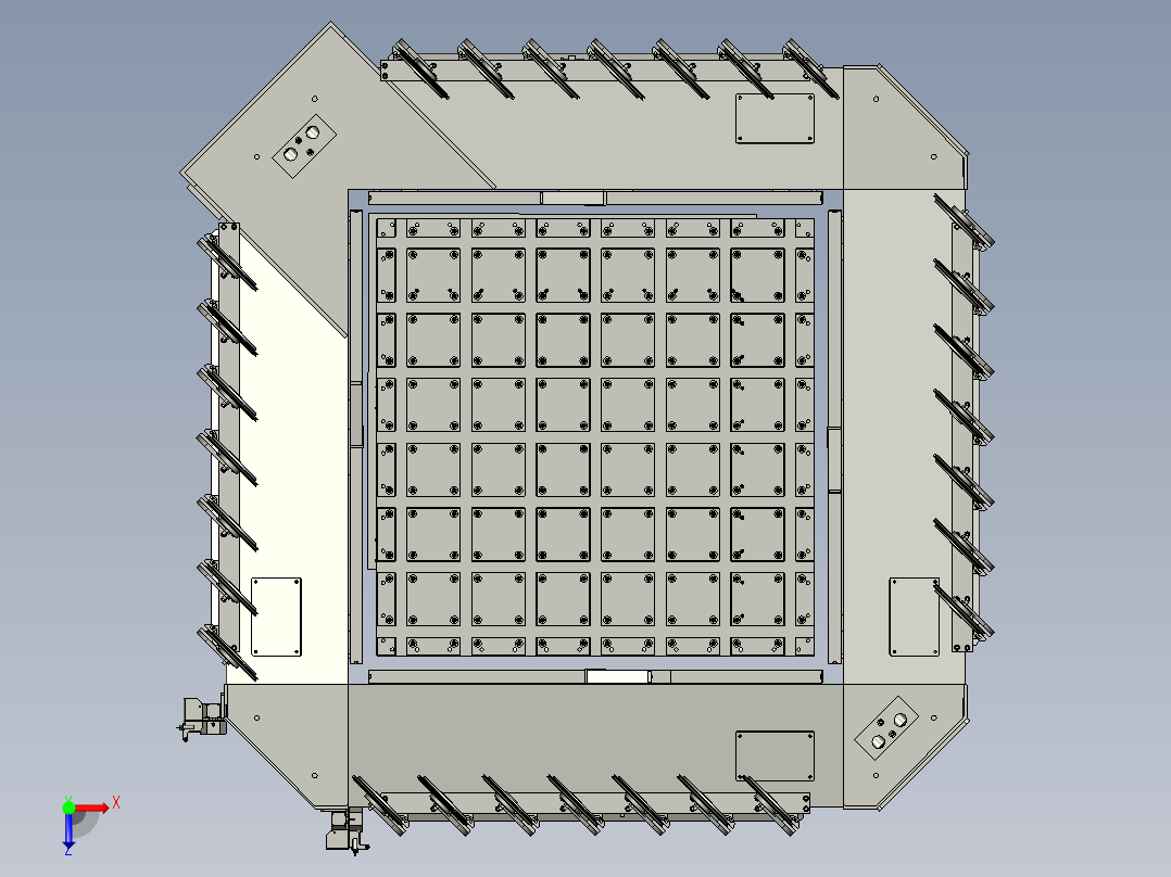 开方机改造G6三维俯视图