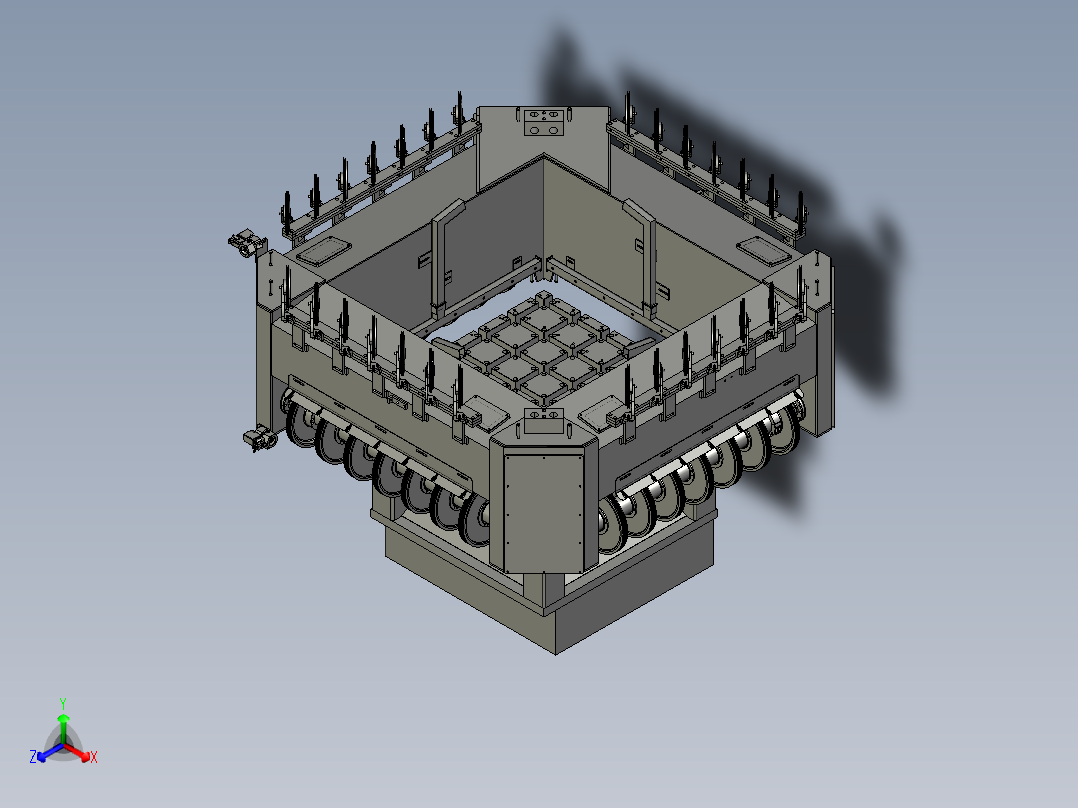 开方机改造G6三维正等轴测图
