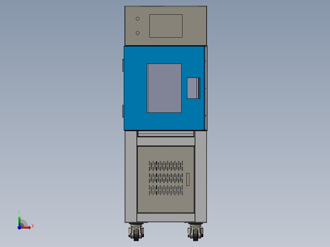 环境试验箱钣金前视图