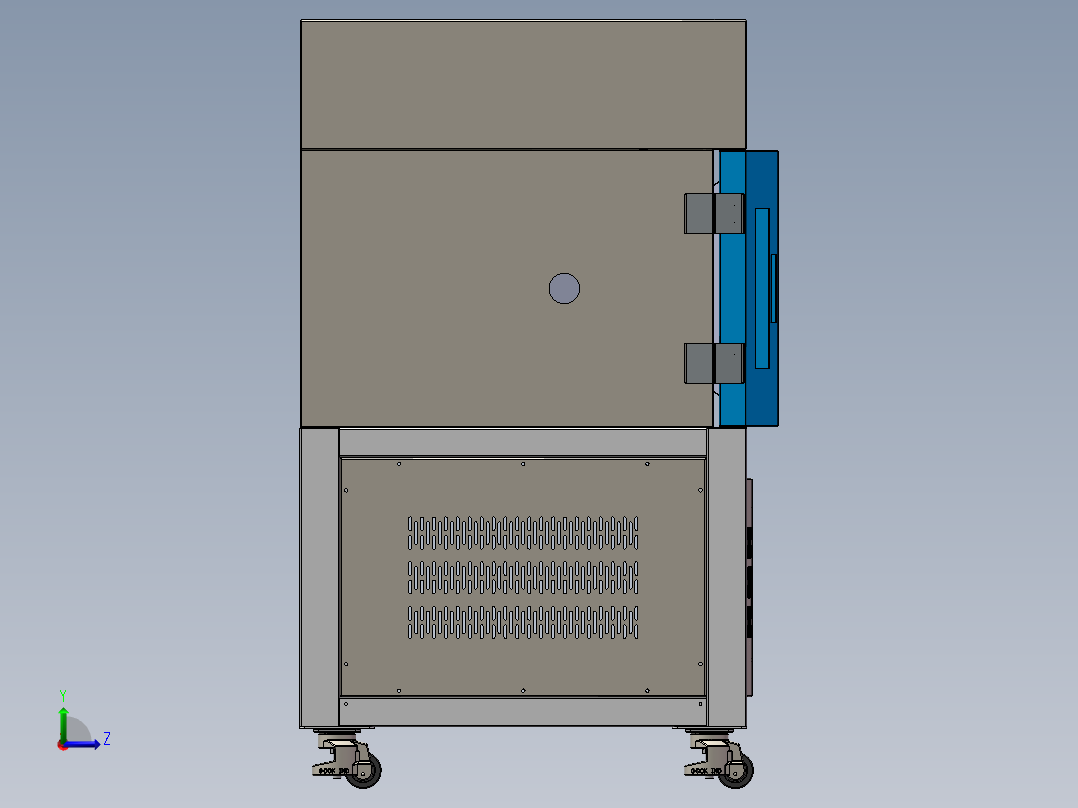 环境试验箱钣金左视图