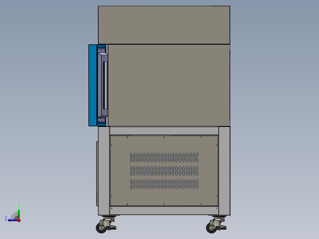 环境试验箱钣金右视图