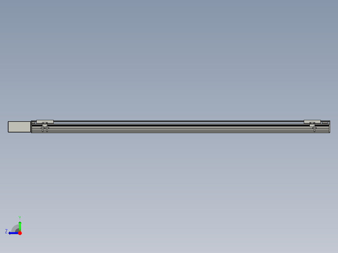 直线模组WG-LHB12-S1700-BR设计图纸右视图