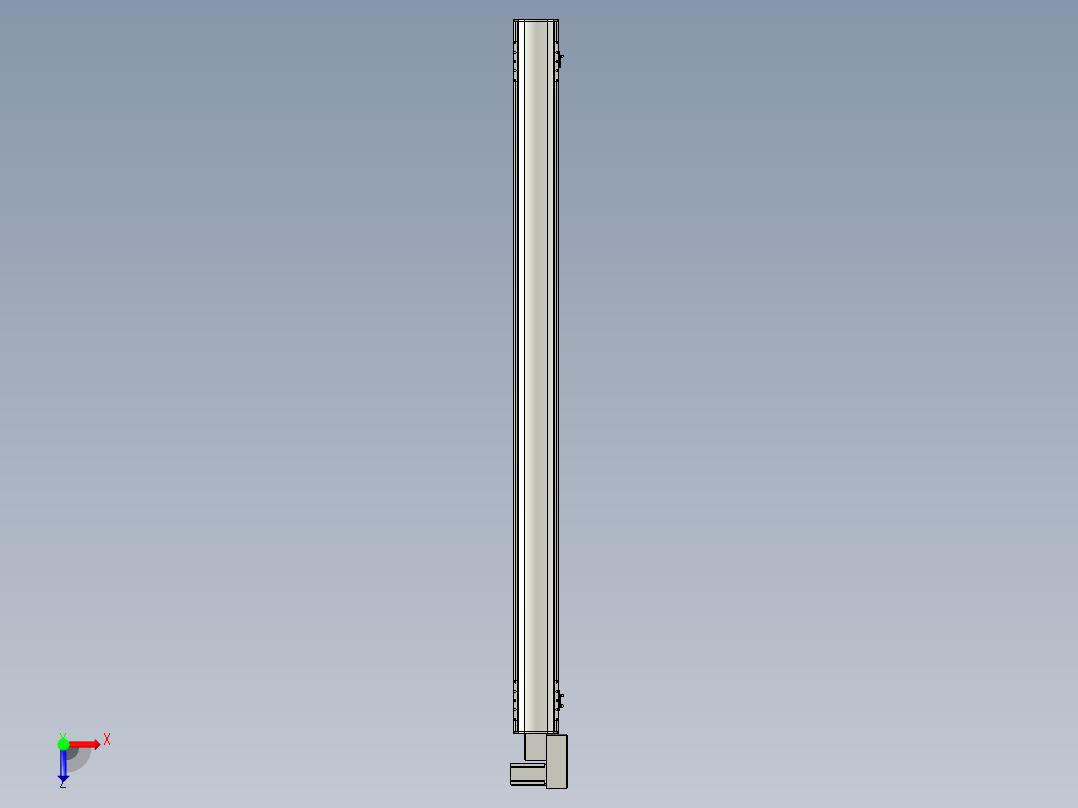 直线模组WG-LHB12-S1700-BR设计图纸俯视图