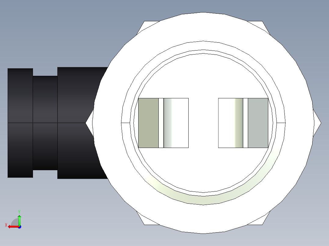 超声波设备TH-125mm-4.92in-SS-OUTPUT-2-wire-DC-DIN-CONNECTOR-BSP-THREAD-ATEX后视图