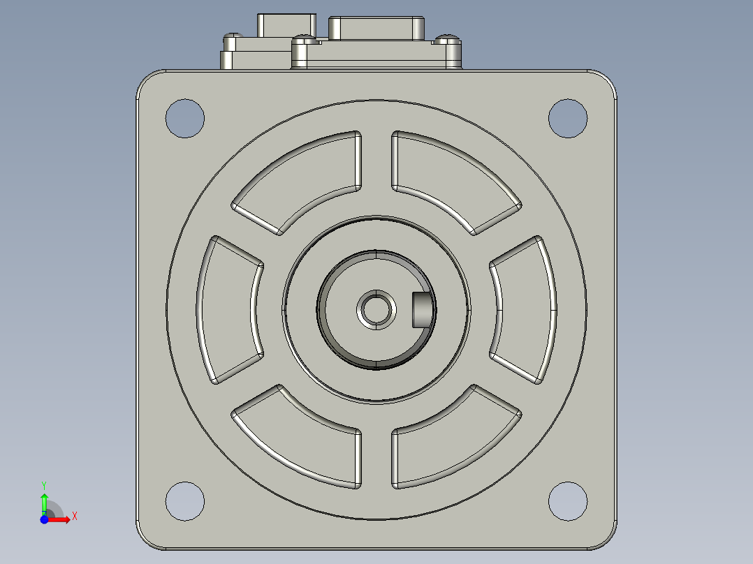 电机MS6S-80TH30B3-20P7.STEP前视图