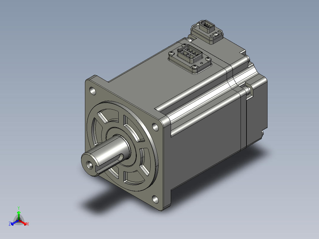 电机MS6S-80TH30B3-20P7.STEP正等轴测图