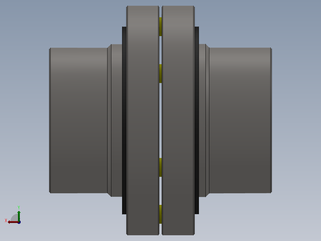 14种LX型弹性柱销联轴器集合大全右视图