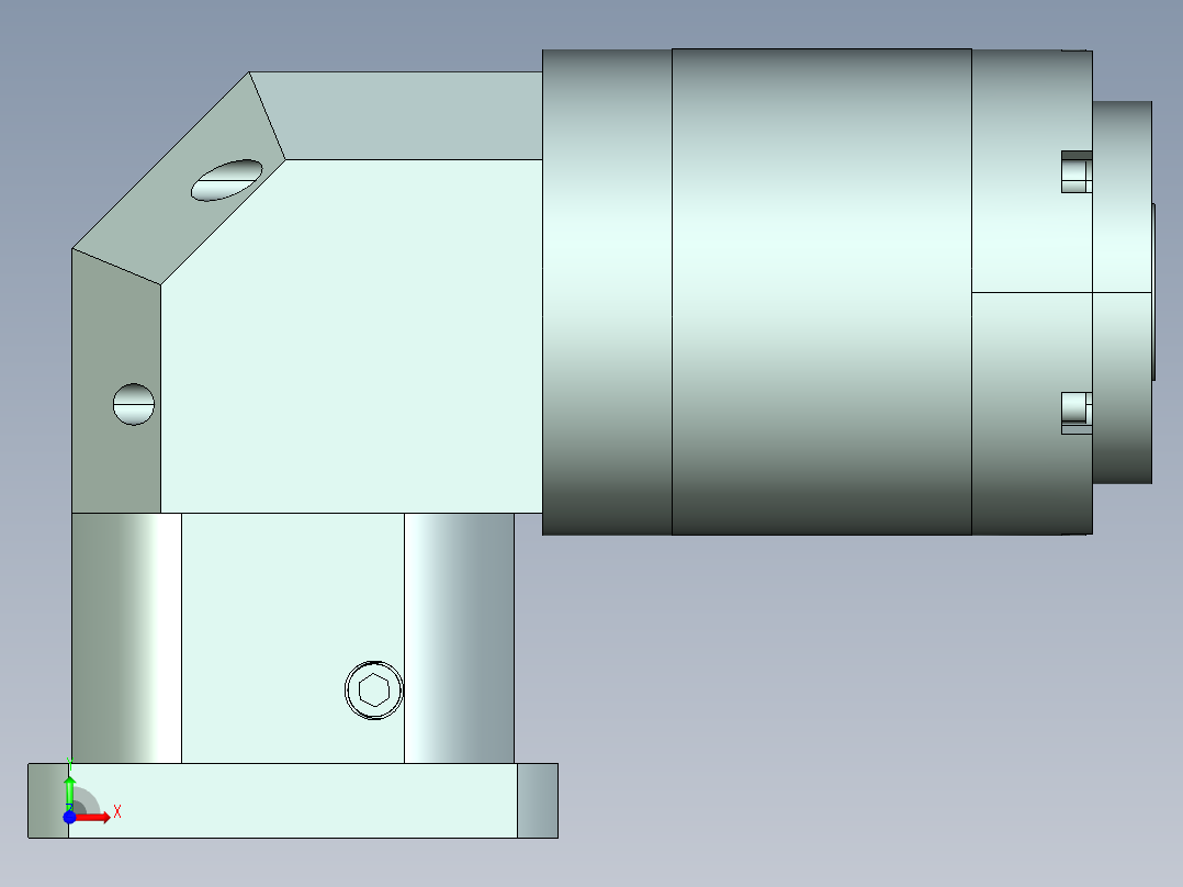 直齿孔ZPLE160-L3-LC 42-114.3-200-M12.stp前视图