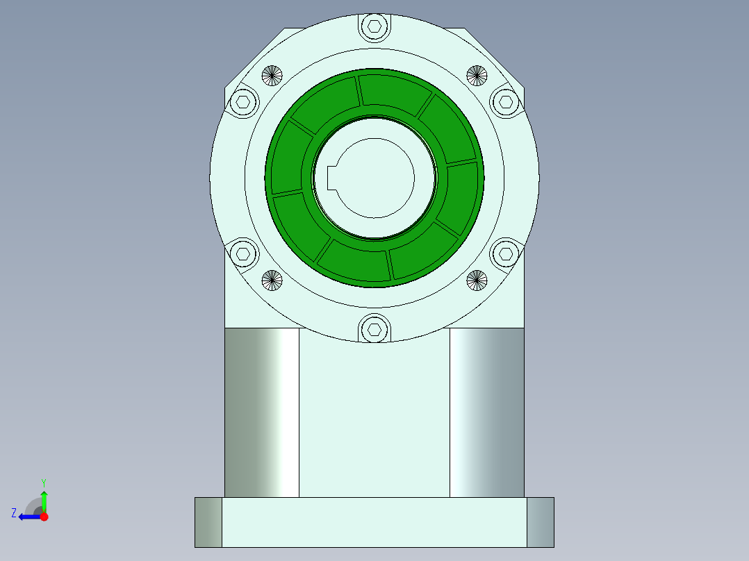 直齿孔ZPLE160-L3-LC 42-114.3-200-M12.stp右视图