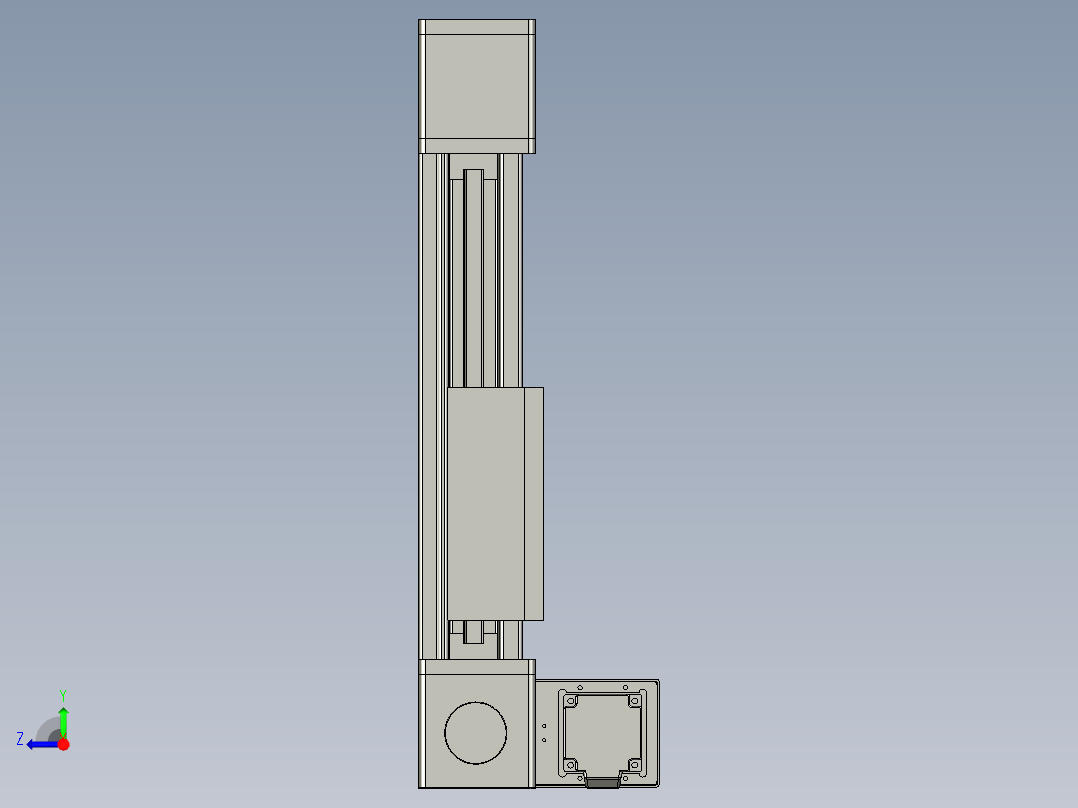 欧规系列-GB8-L96-S150-BLU-P40-MS3右视图