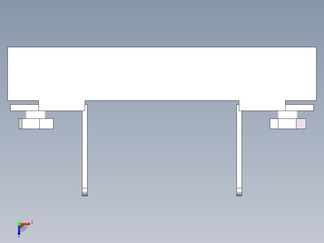 熔断器座 STR12-00D俯视图