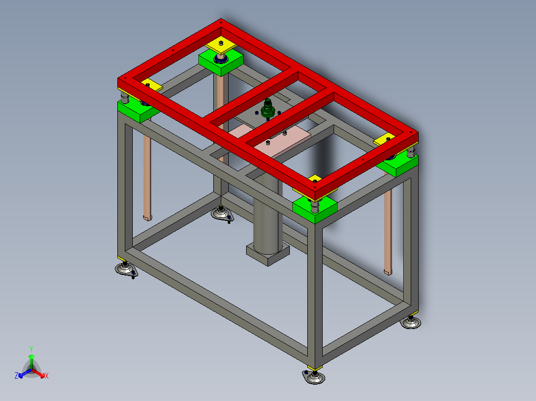 自动冲压机的自动上下料机<span style='color: red'>3D</span>模型