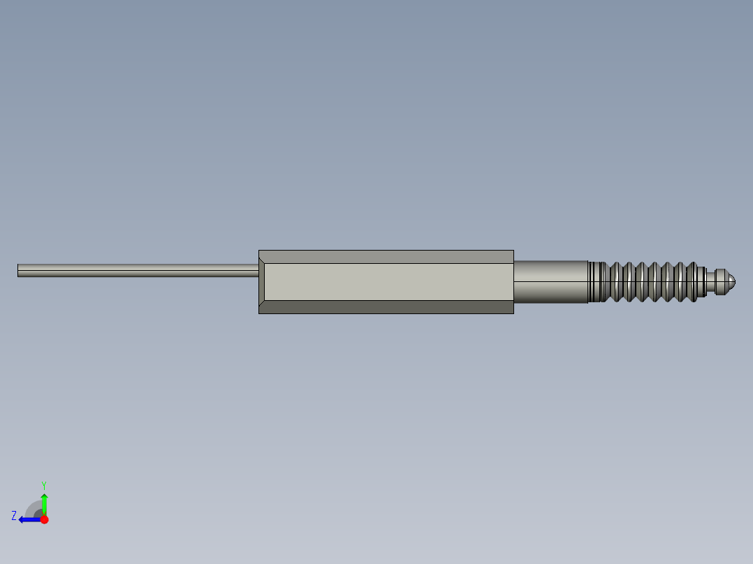 基恩士GT-H10_kc图纸模型右视图