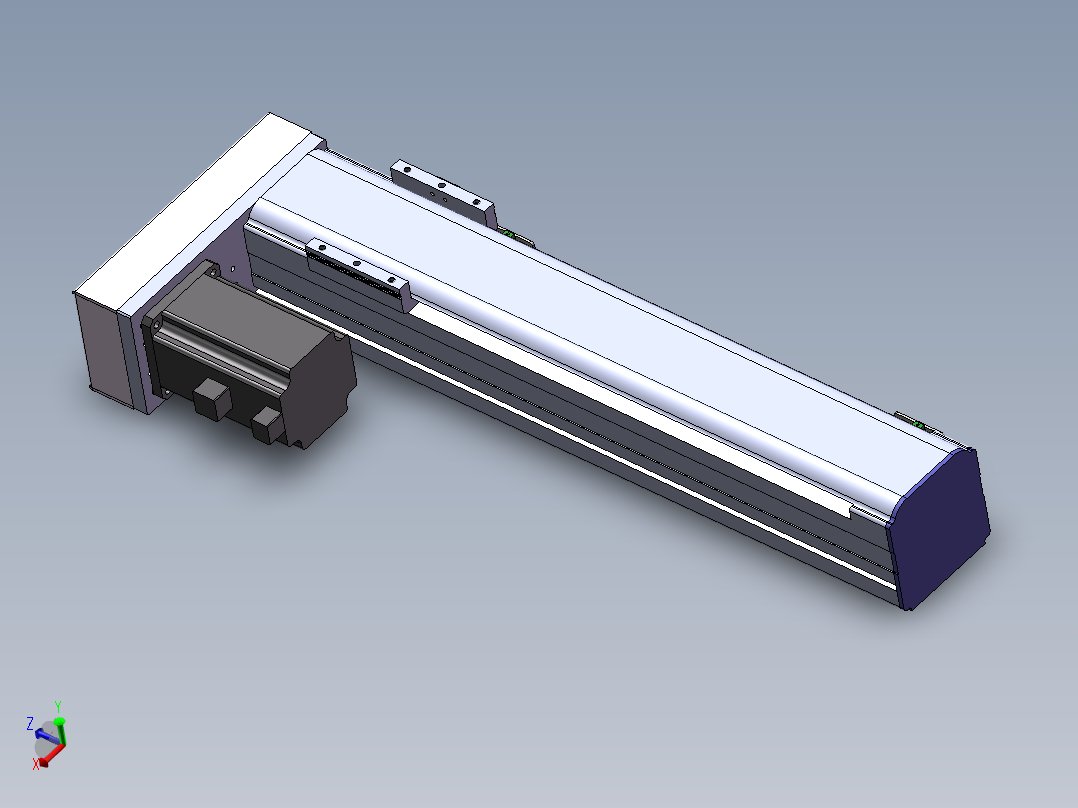 电动滑台模组SDM75左折模型
