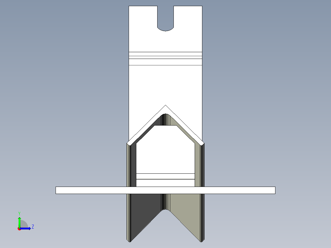 托辊架042左视图
